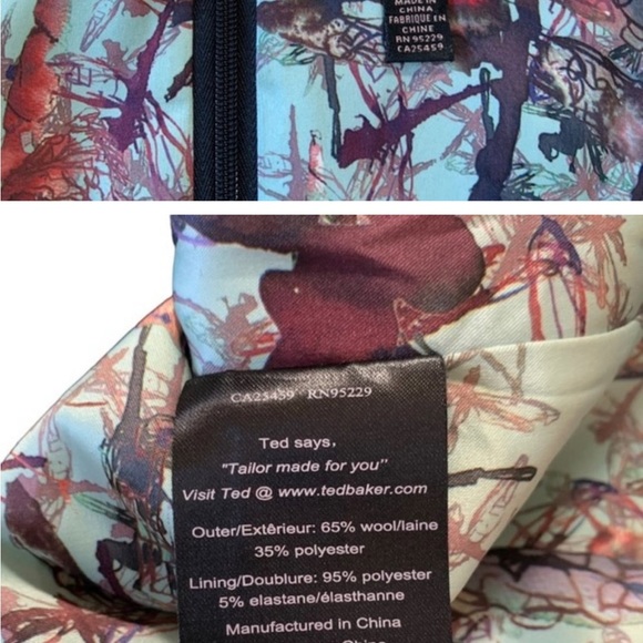 Black Ted Baker Agned Sheath Buckle Dress Size 3 - Picture 3 of 4